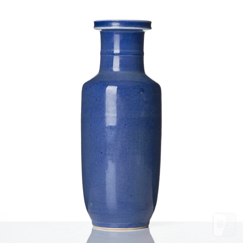 A powder blue roleau vase, - 图4